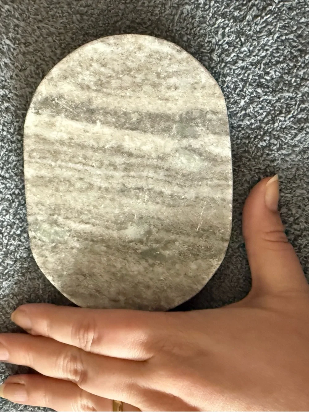 NIB Archipelago Natural Beige Marble Soap Dish